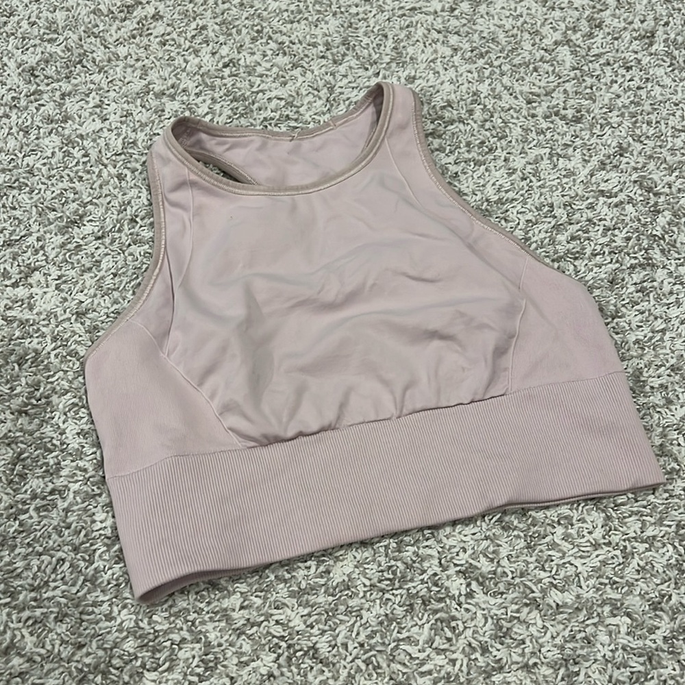 lululemon baby pink bra tank
